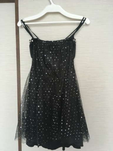 【Dress Black】ブラックラメ ドレス＆パニエセット