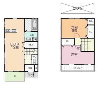 ✦仲介手数料無料✦2ＬＤＫ✦ロフト✦上野1丁目✦専用庭つき - 豊川市