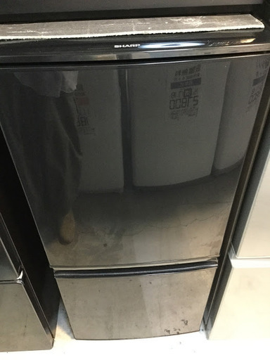 【送料無料・設置無料サービス有り】冷蔵庫 SHARP SJ-D14A-B 中古