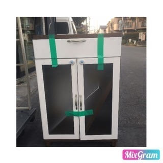 白 収納家具 二個セット