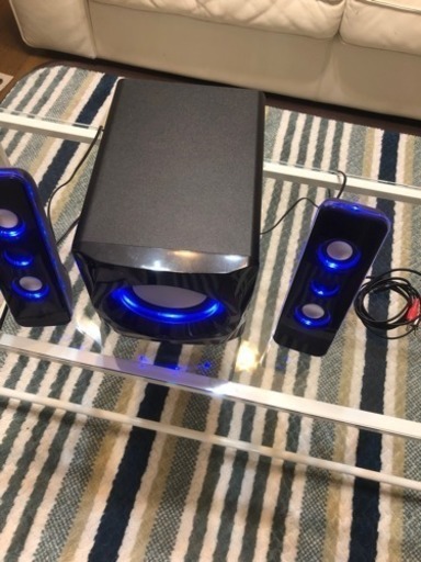 2.1 ウーハー付きスピーカー✩.*˚black×Blue