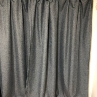 【お取引決定】グレー カーテン 高さ180cm×横100cm