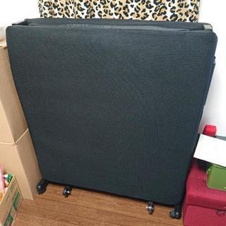 折り畳みベッド シングルベッド黒