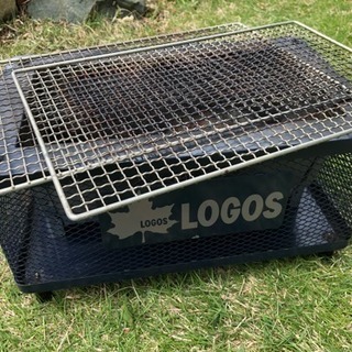 【決定しました】卓上 炭焼き グリル バーベキューコンロ logos
