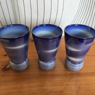 冷酒用？おちょこ？和グラス3つセットの画像
