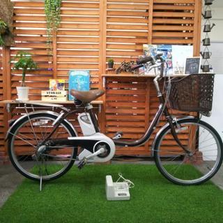 中古 電動自転車 パナソニック ビビss20茶ブラウン色