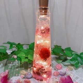 ハーバリウムジュエルライト✧︎薔薇入り✧︎