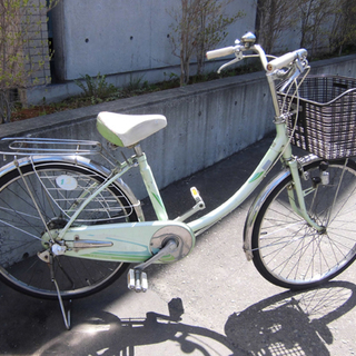 札幌 24インチ 自転車 ママチャリ シティサイクル 切替なし 荷台付き