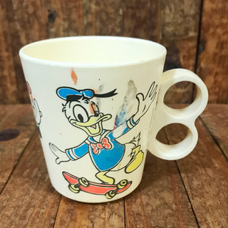 【送料無料】ディズニー★プラスティックマグ★コップ★ミッキーマウス★ミニーマウス★ドナルドダック★ヴィンテージ★アメリカン雑貨の画像