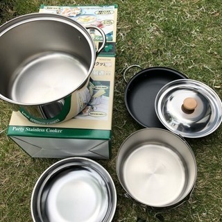 【決定しました】アウトドア キャンプ パーティー 食器 4点セッ...