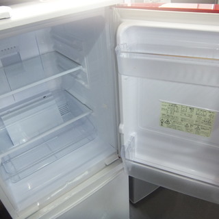 2014年 2ドア冷蔵庫 SHARP SJ-BK14Y-W つけかえどっちもドア ボトムフリーザー コンパクトサイズの画像