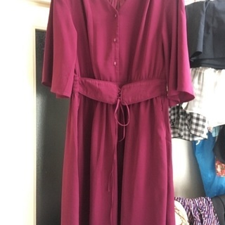 パープルのロングワンピース【美品】