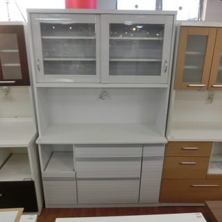 レンジボード 大宝工業 二枚スライド扉 ホワイト 前面キズ・ヘコミ有