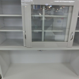 レンジボード 大宝工業 二枚スライド扉 ホワイト 前面キズ・ヘコミ有