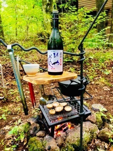 焚き火ハンガー スチール アイアン 折り畳み コンパクト