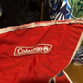 【コールマン】アウトドアチェア(レッド)3脚 キャンプ用品の画像