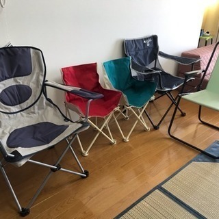 折りたたみ式 アウトドアチェア 5種の画像