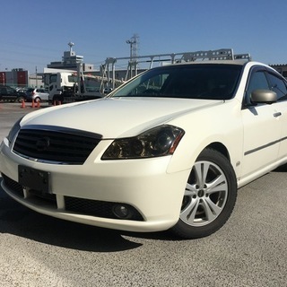 社外マフラー☆フーガ☆実走行☆機関好調☆ハーフレザー☆美車の画像