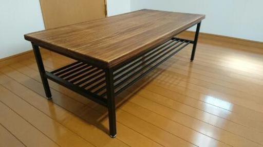 美品！天然木リビングテーブル