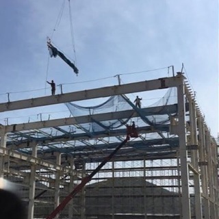 塗装工 北上市東芝の鉄骨の塗装工事の画像