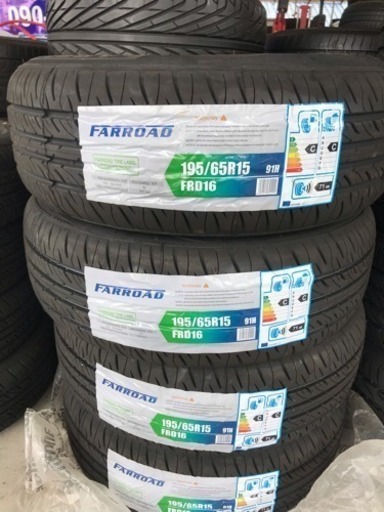 195/65/15 新品タイヤ、交換込み