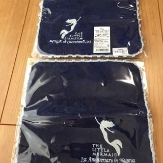 最終値下げ 値下げ不可新品未開封 限定 劇団四季 リトルマーメード 名古屋1周年記念刺繍ハンドタオル 2枚の画像