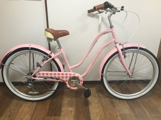 【引取限定】未使用品 ANUINUI PIRATES 26インチ自転車 シティサイクル ビーチクルーザー