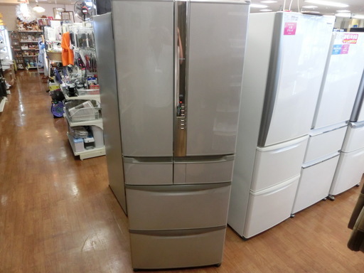 【安心6ヶ月保証】6ドア冷蔵庫 HITACHI R-SF48BM-1 2012年製 475L キズ有【トレファク上尾店】
