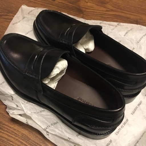 【新品未使用品】イタリア製 ローファー 本革(レザーソール)