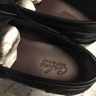 【新品未使用品】イタリア製 ローファー 本革(レザーソール)の画像