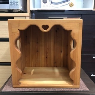 カントリー ハートくり抜きデザイン 収納ケース ボックス