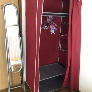 カラーボックス  鏡  物干し  など の画像