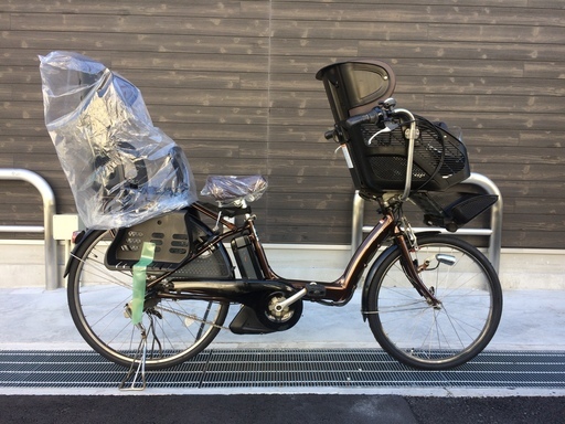 ヤマハ　リトルモア　三人乗り　新基準　子供乗せ　8,1AH　茶　ギュット　アンジェリーノ　神戸市　電動自転車　地域限定