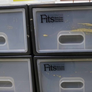 Fits収納ケース　６個セット　アイリスオーヤマ　バックルボックス付　　の画像