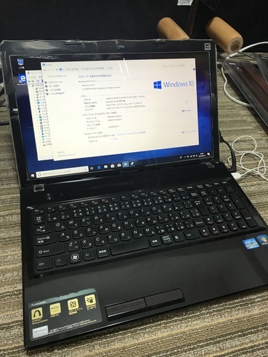 LENOVO G580 CPU i5-3210M(2.50GHz) Windows10最新ビルド1809 メモリ8G HDD500GB 無線LAN カメラ