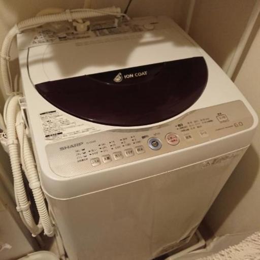 SHARP 全自動電気洗濯機 6kg