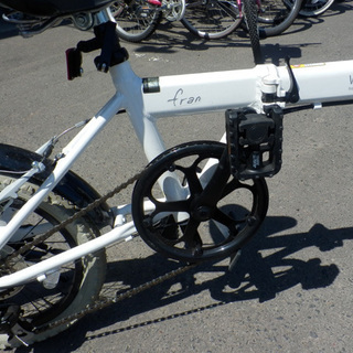 PayPay対応 折りたたみ自転車 16インチ 白 鍵 切替 札幌市西区西野