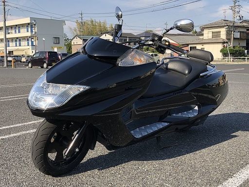 自賠責 R3/5/7迄!! ヤマハ マグザム 黒 社外マフラー フェンダーレス SG21 ビッグスクーター