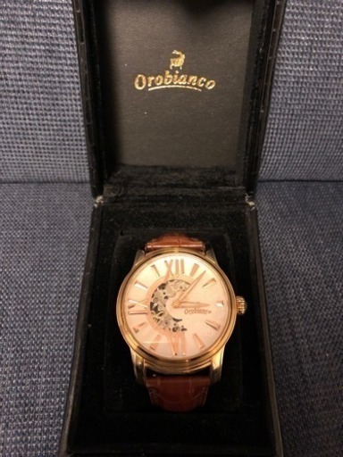 【中古】Orobiancoオープンハート腕時計