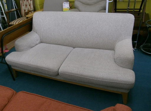 札幌 幅150cm フランフラン Francfranc 2人掛けソファ ソファー 布製 ベージュ系 2.5人掛け