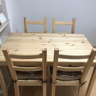 ダイニングテーブル✴︎チェアセットの画像