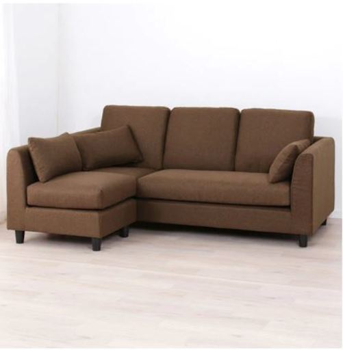 (決定済)美品 ニトリ 布張りコーナーソファ3~4人掛け(左右切替え可) 定価59900円