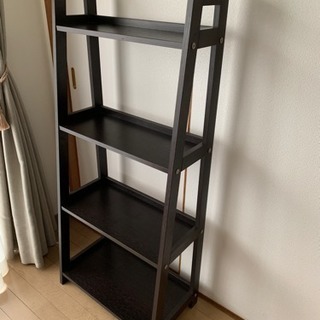 木目調4段棚