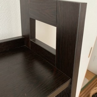 木目調4段棚の画像