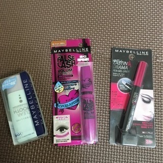 MAYBELLINE ジェルライナー・ファンデーション、マスカラ、