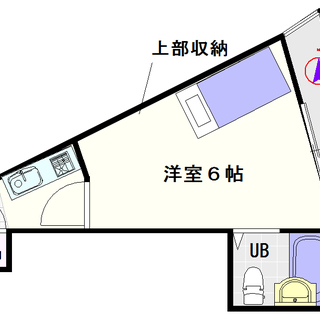 【スカイコート恵美須】14号タイプ！1Ｒタイプ！通天閣が望める好立地！の画像
