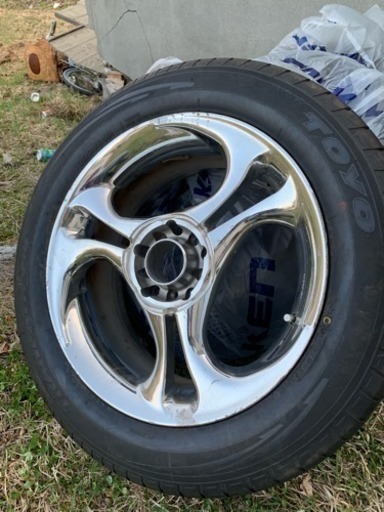 215/60/17  夏タイヤ、アルミホイル4本セット