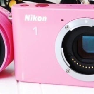 ●希少なピンク●極上級●付属品ほぼ完備●16GBのWIFISD●ニコン J1 ゆうパック代引き発送！送料、代引き手数料無料！ ○希少なピンク○極上級○付属品ほぼ完備○16GBのWIFISD