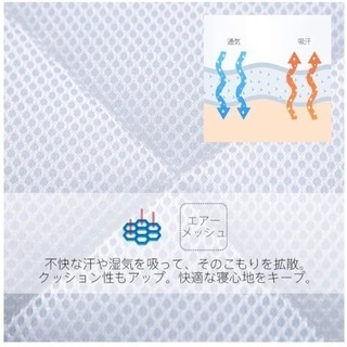 新品 未使用 夏用 敷きパッド シングル ひんやり 丸洗い 防臭 抗菌 防ダニの画像