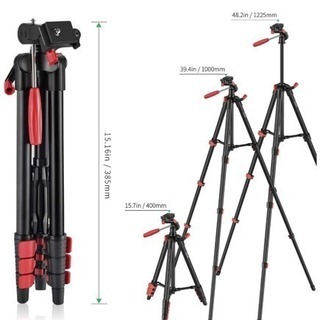 新品未使用 トラベル 三脚 4段 小型 3ウェイ雲台 軽量 クイックシュー 最大耐荷重２キロまでの画像